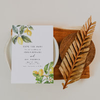 La Dolce Vita Lemon Citrus Save The Date