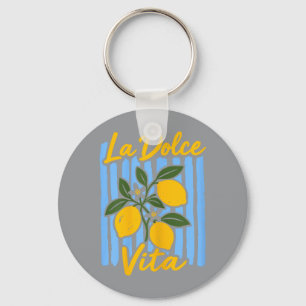 La Dolce Vita Lemon Italian Summer Vacation Key Ring