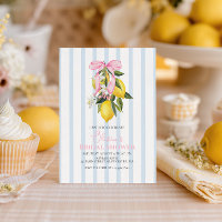 La Dolce Vita Lemon Pink Bow Bridal Shower