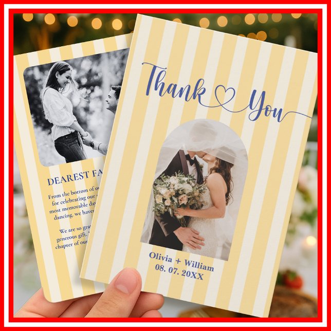 La Dolce Vita Lemons Italian Bridal Shower Thank You Card (Creator Uploaded)