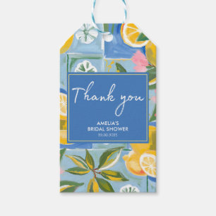 La dolce vita mediterranean summer Bridal Shower  Gift Tags