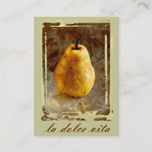 La Dolce Vita Pear Business Card