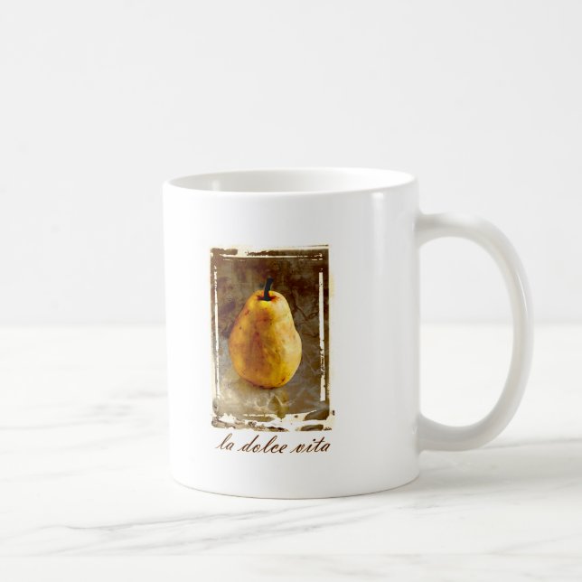 La Dolce Vita Pear Coffee Mug (Right)