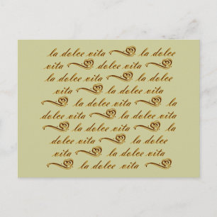 La Dolce Vita Postcard