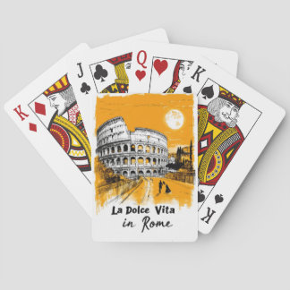 La Dolce Vita - Poster Art Playing Cards