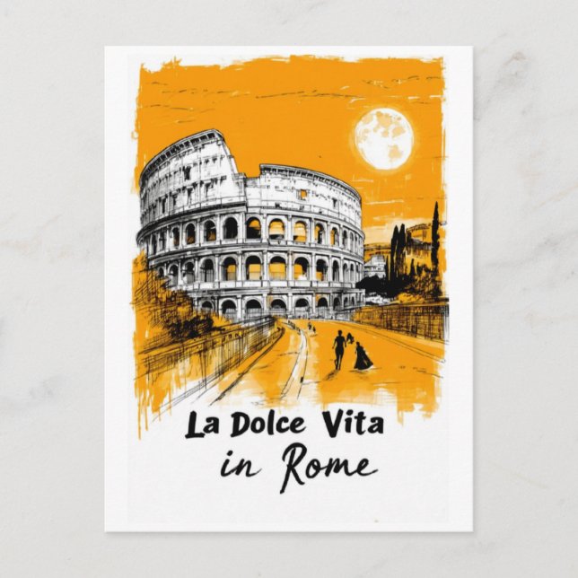 La Dolce Vita - Poster Art Postcard (Front)