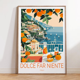 La Dolce Vita Print, Italy La Dolce Vita Travel Poster