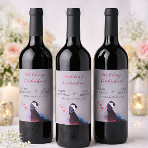 La Dolce Vita Wedding French Inspiration 1940s  Wine Label