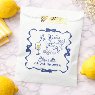 La Dolce Vita Whimsical Italian Bridal Shower Favour Bags