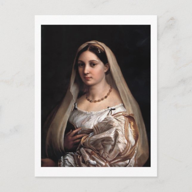 La Donna Velata postcard (Front)