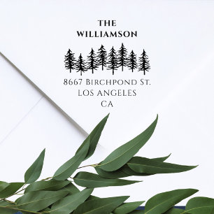 La elegante dirección de retorno de la familia Win Self-inking Stamp