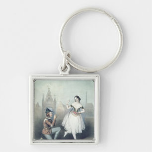 La Esmeralda': Carlotta Grisi & Jules Perrot Key Ring