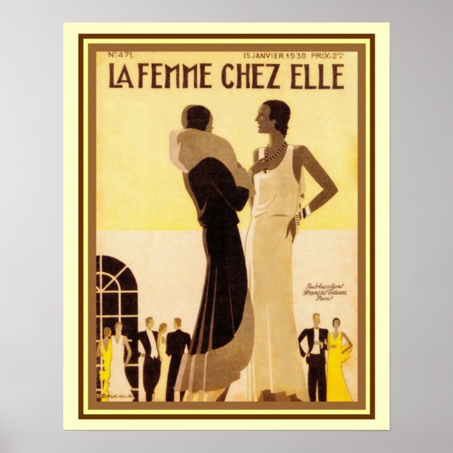 La Femme Chez Elle French Deco Cover 16x20 Poster (Front)