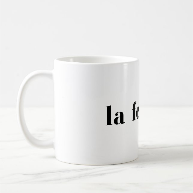 La Femme Chic Feminine French Style Design Coffee Mug (Left)