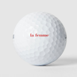 La Femme, La Femme T-shirt, Feminist Golf Balls