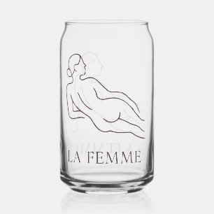 La Femme – Minimalist Elegant Can Glass