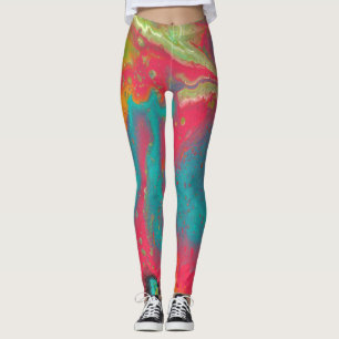 La Fiesta 3 Colourful Vibrant Abstract Leggings