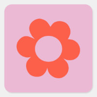 La Fleur 02 Flower Print Pink Retro Preppy Floral