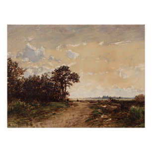 La Forêt De Fontainebleau Aux Environs De Barbizon Poster