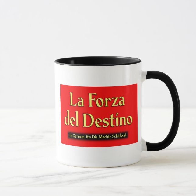 La Forza Del Destino Mug (Right)