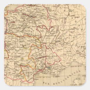 La France 1364 a 1380 Square Sticker