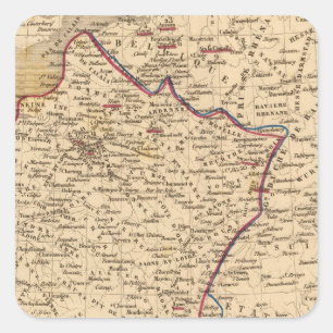 La France 1814 a 1840 Square Sticker