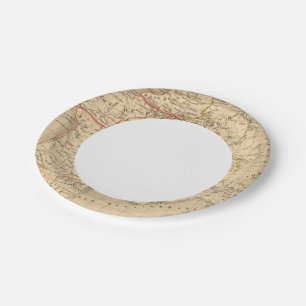 La France apres la mort de Clothaire 1er Paper Plate
