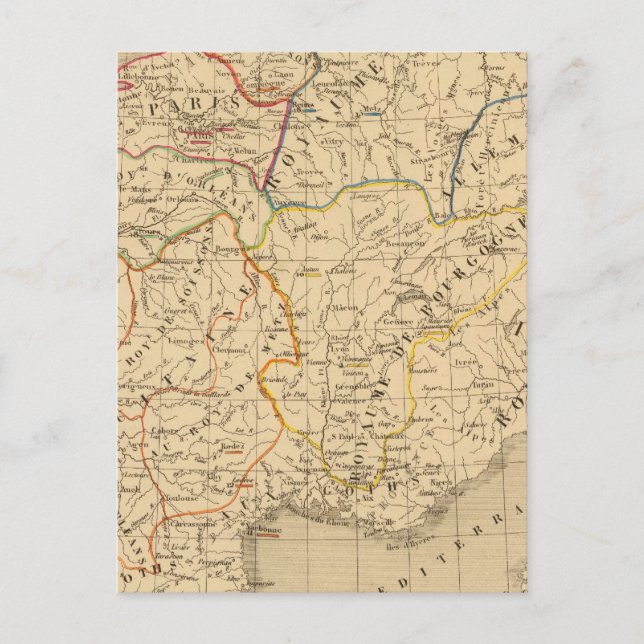 La France sous les enfans de Clovis Postcard (Front)