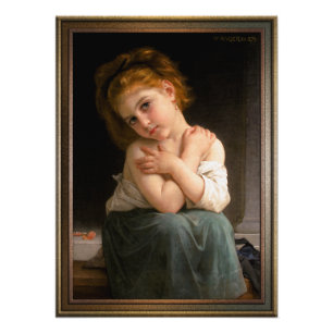 La Frileuse by William-Adolphe Bouguereau Photo Print