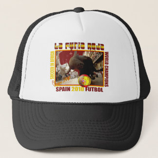 La Furia Roja Spanish Bull Soccer Futbol Trucker Hat