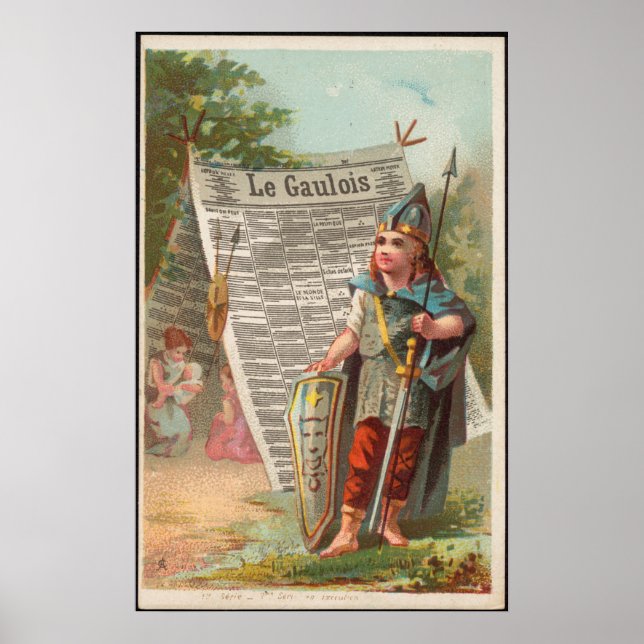 La Gaulois Vintage Renaissance Painting Newspaper Poster (Front)