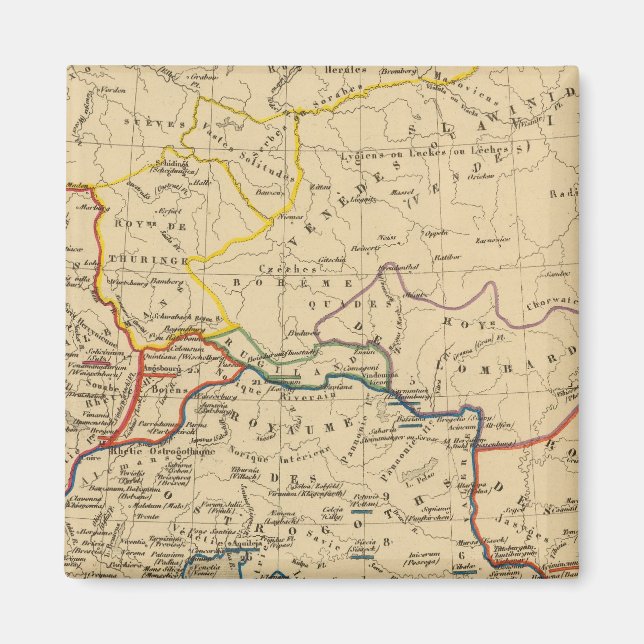 La Germanie a la fin du 5e siecle Magnet (Front)