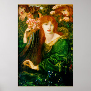 La Ghirlandata Poster by Dante Gabriel Rossetti