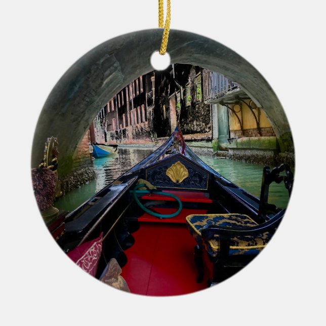 La Gondola Ceramic Tree Decoration (Front)