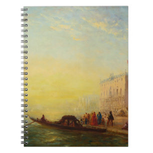 La Gondole, Quai Des Esclavons – Félix Ziem Notebook