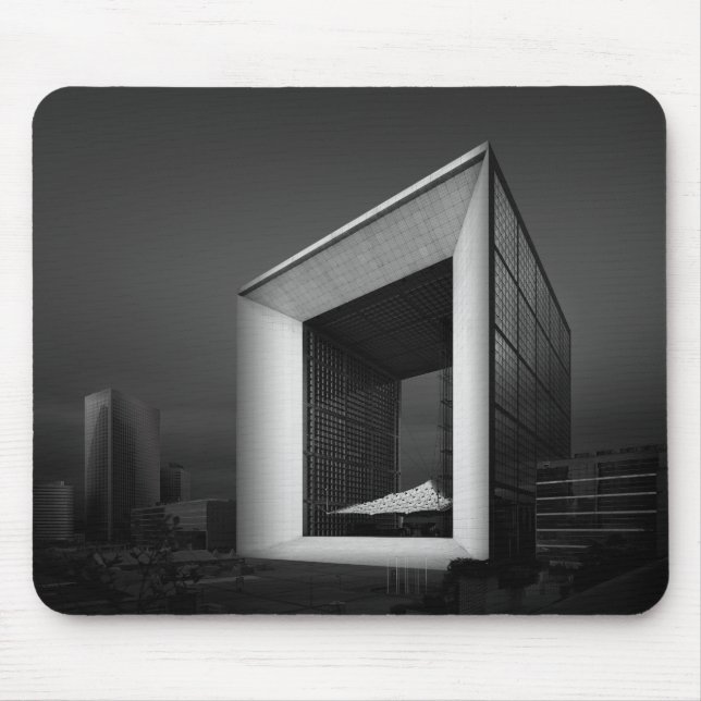 La Grande Arche de la Fraternite, Paris, France Mouse Pad (Front)