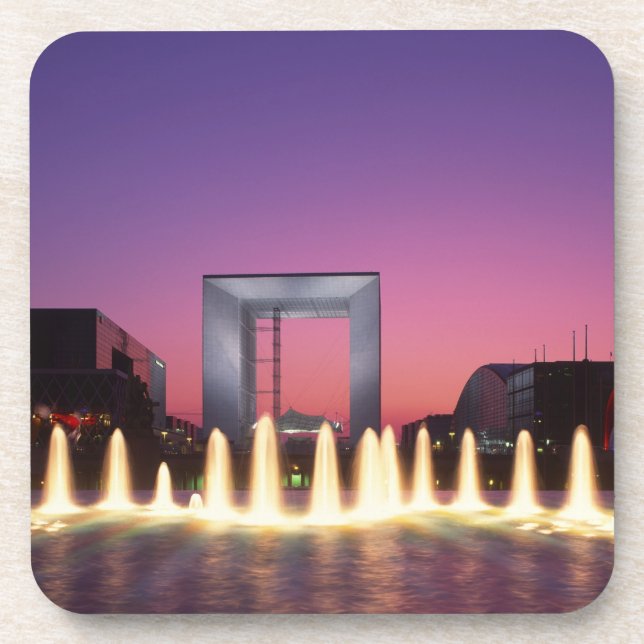 La Grande Arche, La Defence, Paris, France Coaster (Front)