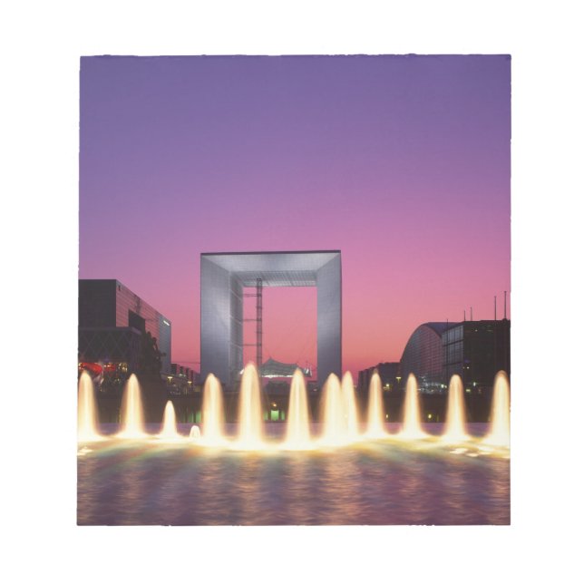 La Grande Arche, La Defence, Paris, France Notepad (Front)