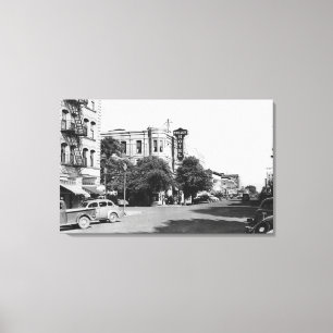 La Grande, Oregon Main Street View Photograph Canvas Print