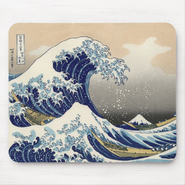 La Grande Vague de Kanagawa Mouse Pad (Front)