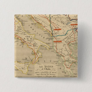 La Grece et l'Italie, 306 a 410, ap JC 15 Cm Square Badge