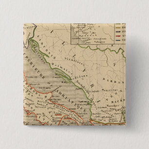 La Grece, l'Italie, 1190 a 504 av JC 15 Cm Square Badge
