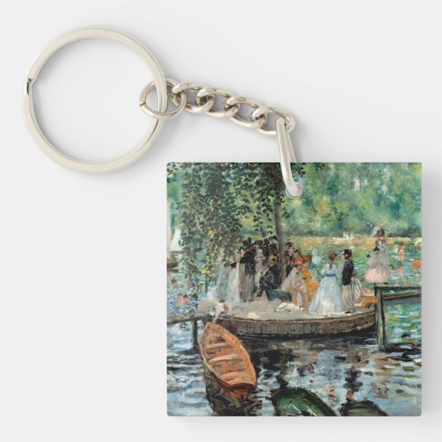 La Grenouillère Auguste  Renoir   Key Ring (Front)