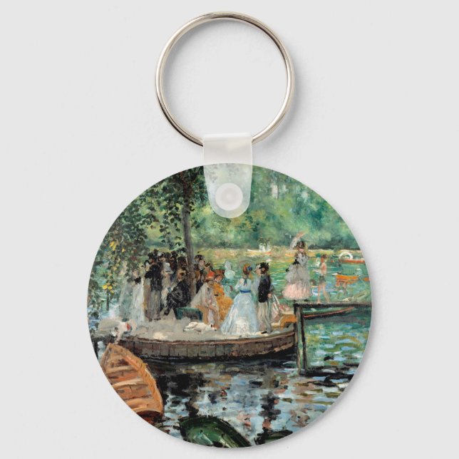 La Grenouillère Auguste  Renoir   Key Ring (Front)