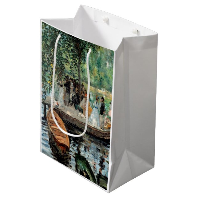 La Grenouillère Auguste  Renoir   Medium Gift Bag (Front Angled)