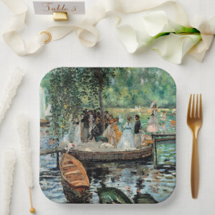 La Grenouillère Auguste Renoir Paper Plate