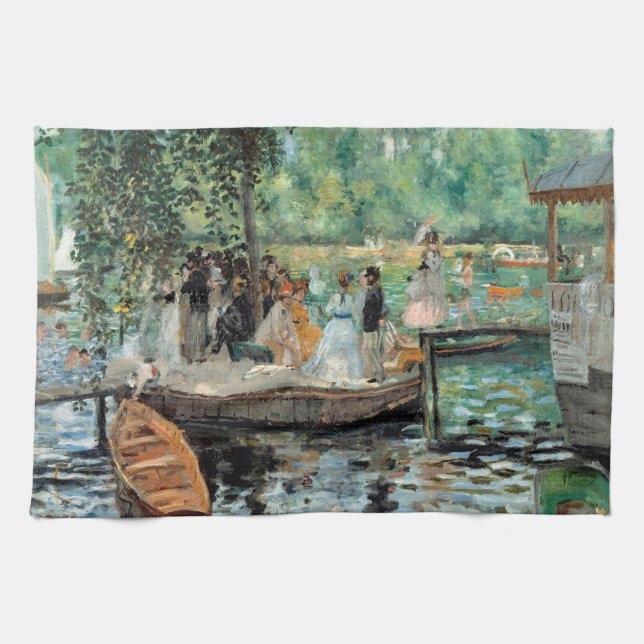 La Grenouillère Auguste  Renoir   Tea Towel (Horizontal)