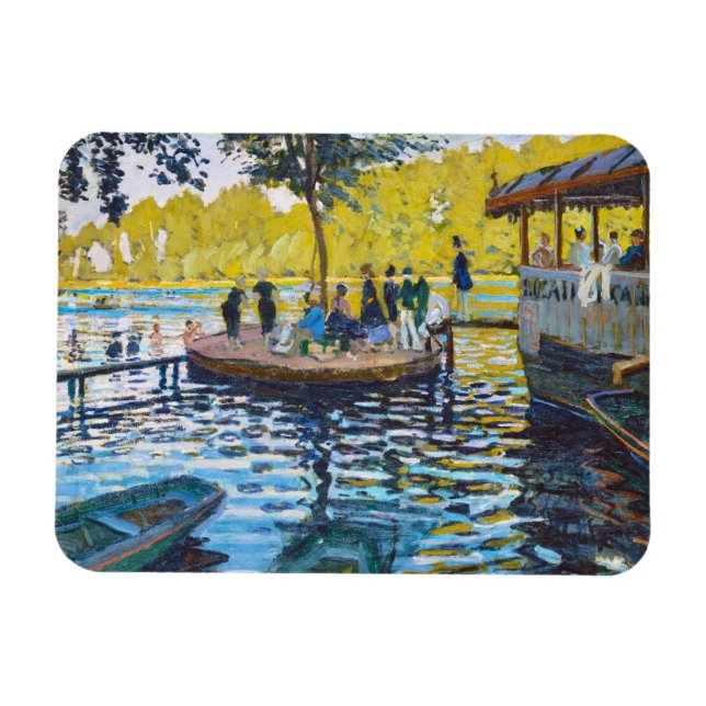 La Grenouillere Claude Monet fine art painting Magnet (Horizontal)