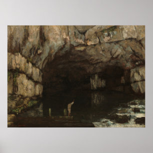 La Grotte de la Loue - Gustave Courbet Fine Art Poster