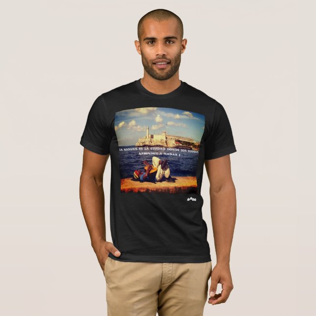 LA HAVANA CUBA , EL MORRO T-Shirt (Front Full)